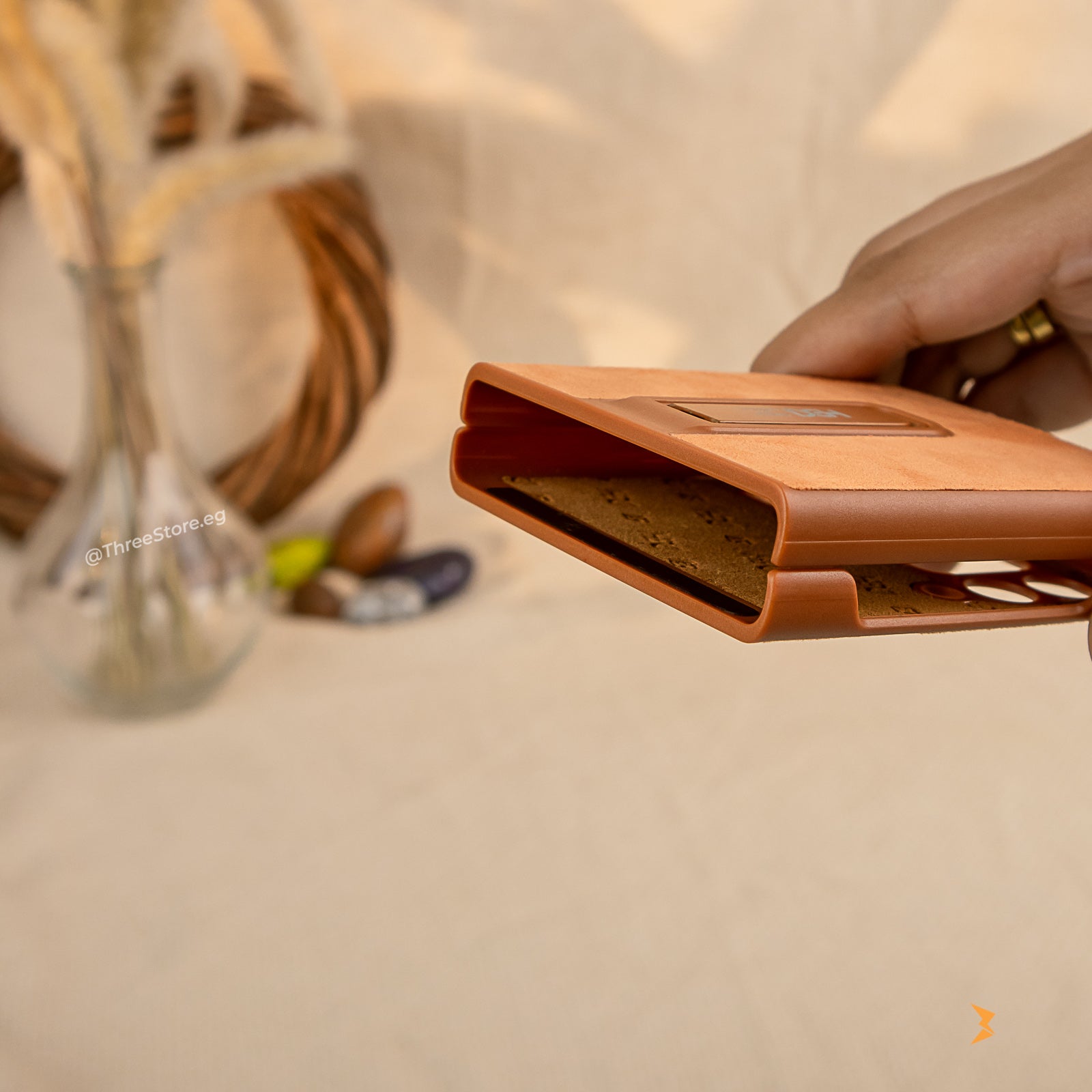 HDD Alcantara Stand Case Samsung Flip 3