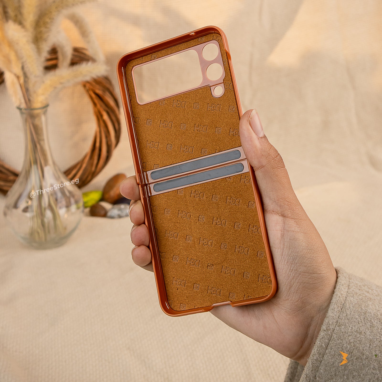 HDD Alcantara Stand Case Samsung Flip 3