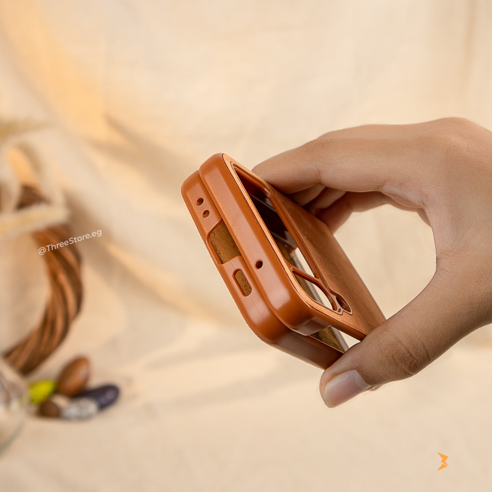 HDD Alcantara Stand Case Samsung Flip 4