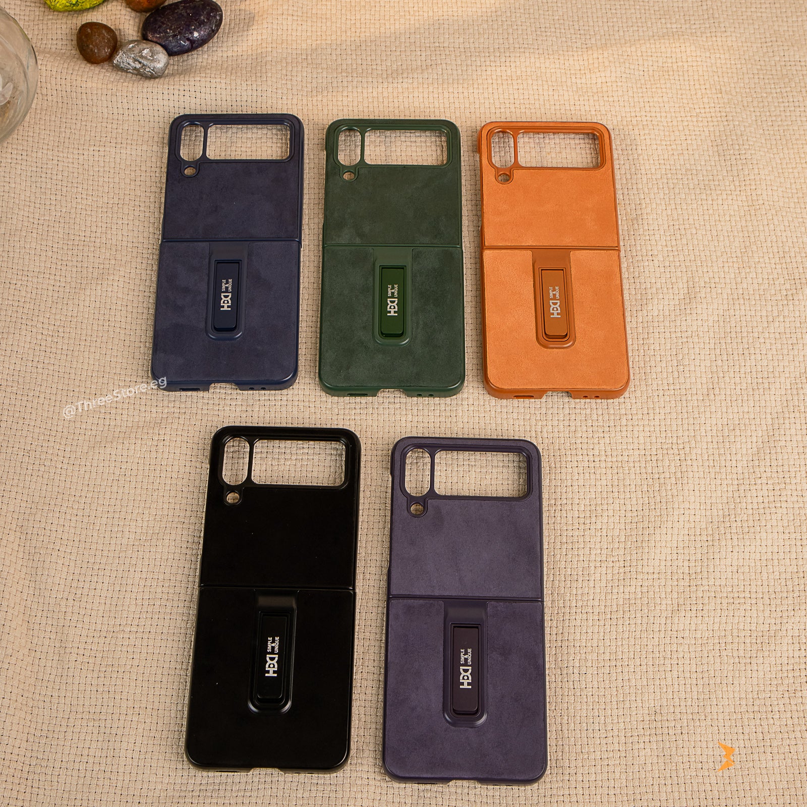 HDD Alcantara Stand Case Samsung Flip 4
