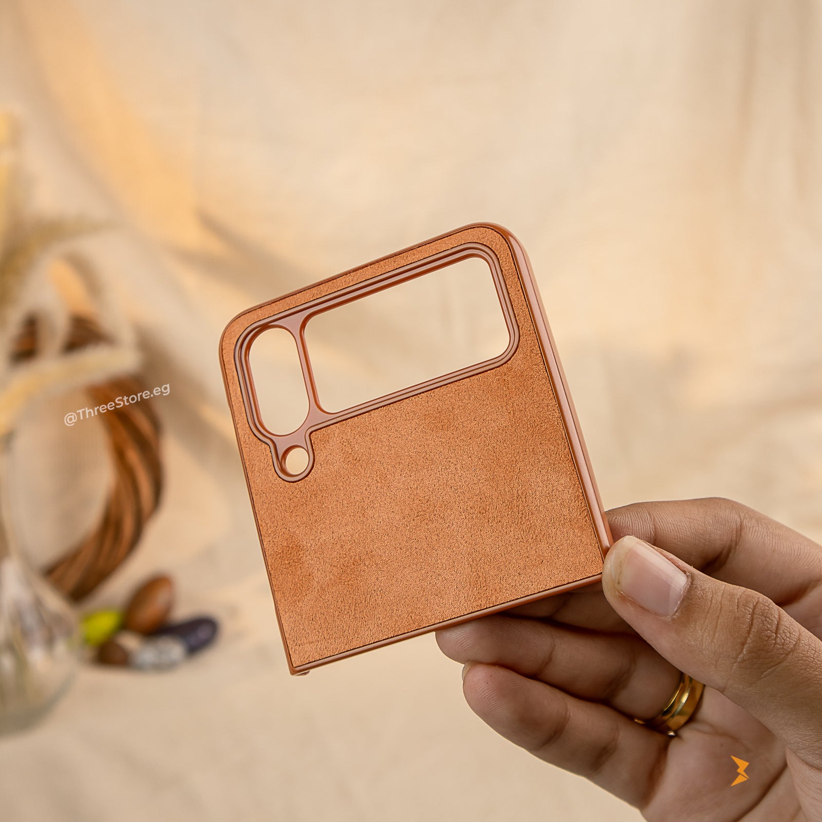 HDD Alcantara Stand Case Samsung Flip 4