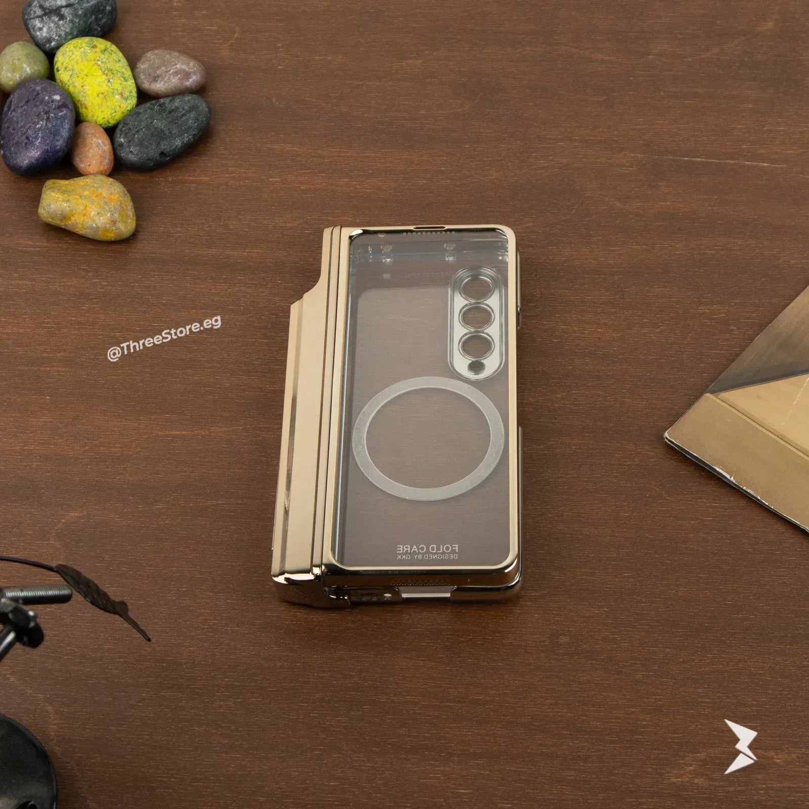 Gkk Transparent Magsafe Case Samsung Z Fold 4 - Three