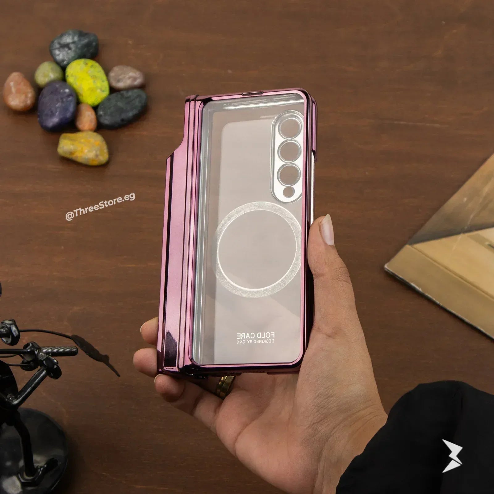 Gkk Transparent Magsafe Case Samsung Z Fold 4 - Three