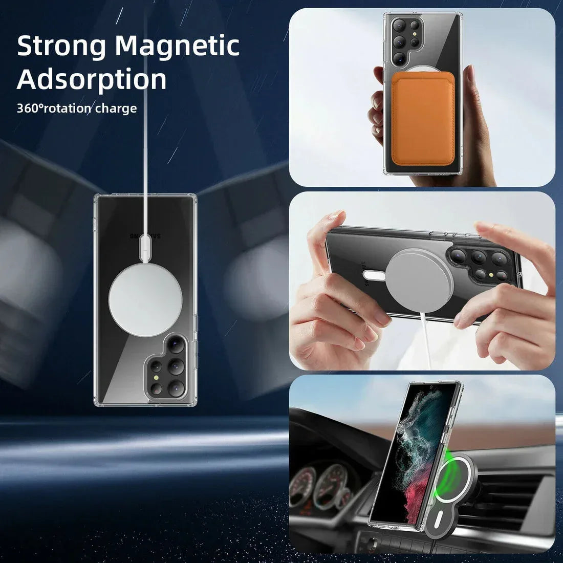 Transparent Magsafe Case Samsung S22 Ultra - Three