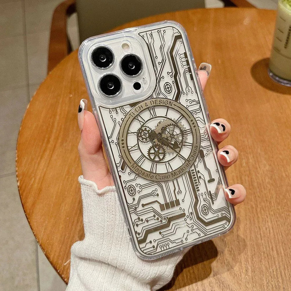 Transparent Mechanical Watch Case iPhone 14 - Three