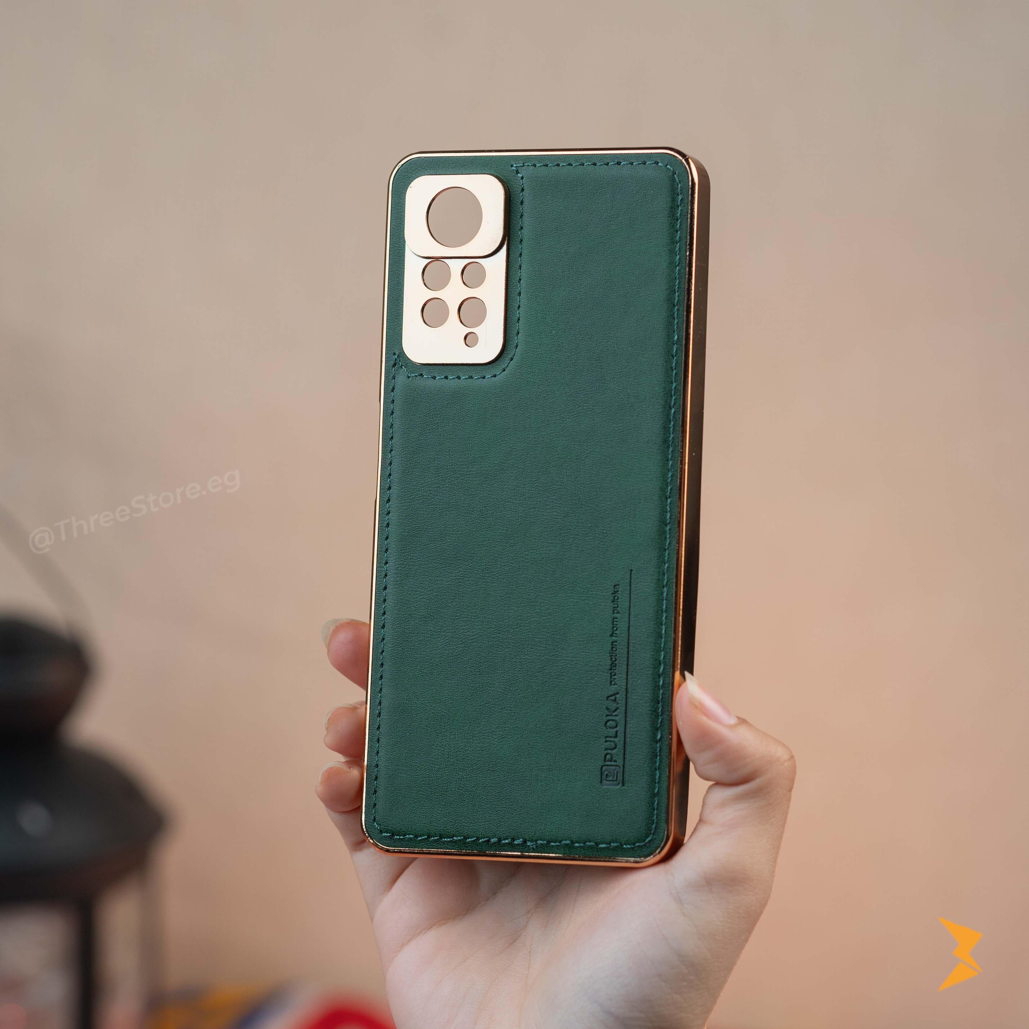 Gold Frame Leather Case Xiaomi Note 12 Pro - Three