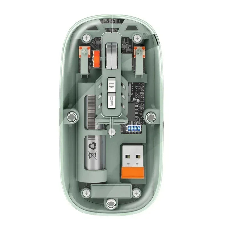 Crystal Transparent Wireless Mouse M233 - Three