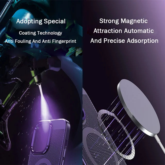 Grid Cooling MagSafe Magnetic Phone Case iPhone 11 Pro