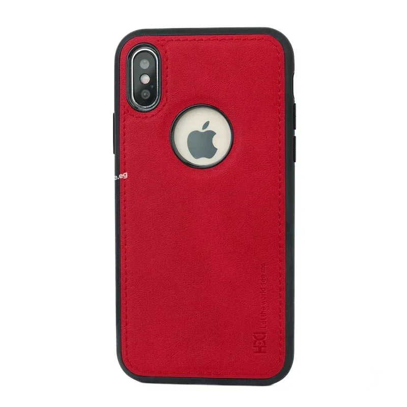 Hdd Leather Apple Case iPhone XS - Three