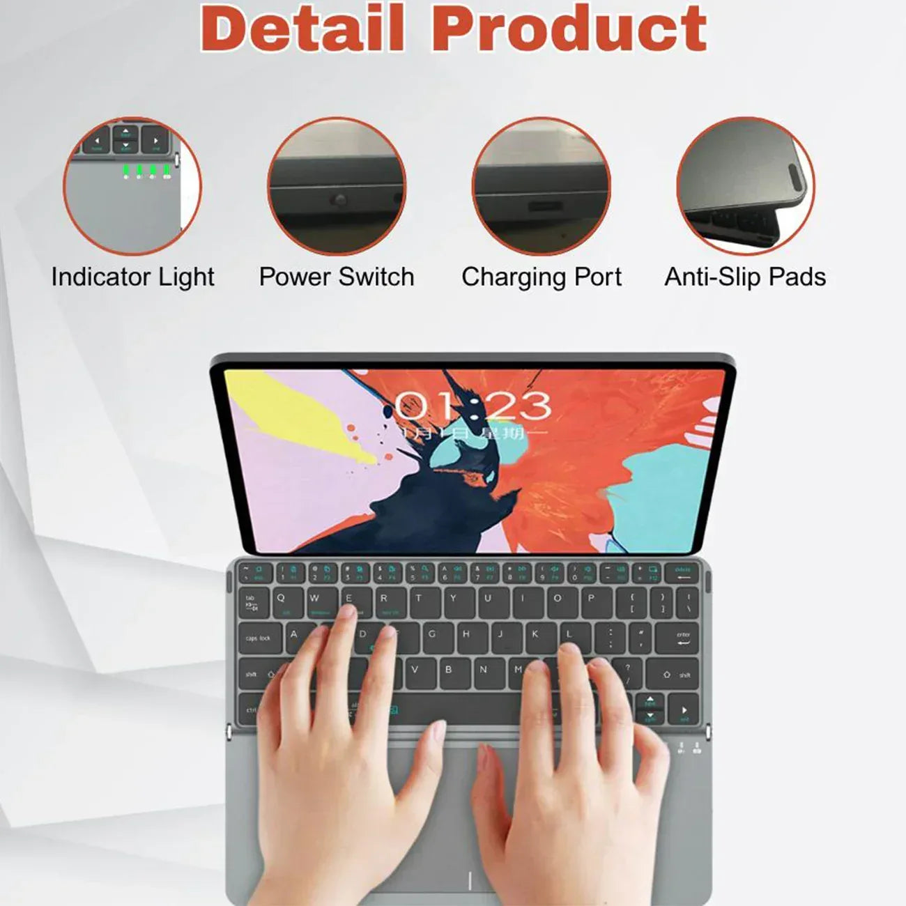 iBOX 11 folding keyboard with a Touchpad - Three