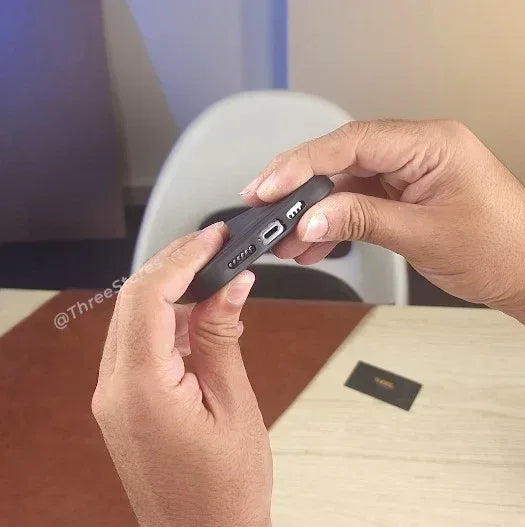 Black Leather Case iPhone 11 Pro - Three