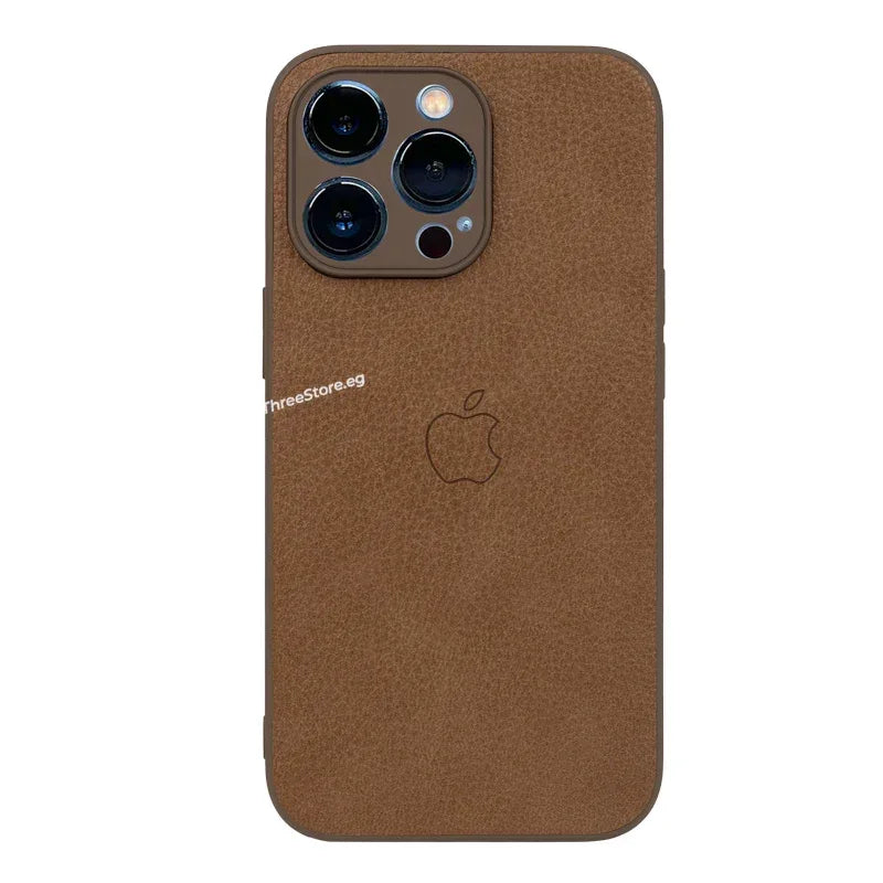 Slim Leather Camera Protection Case iPhone 13 Pro - Three