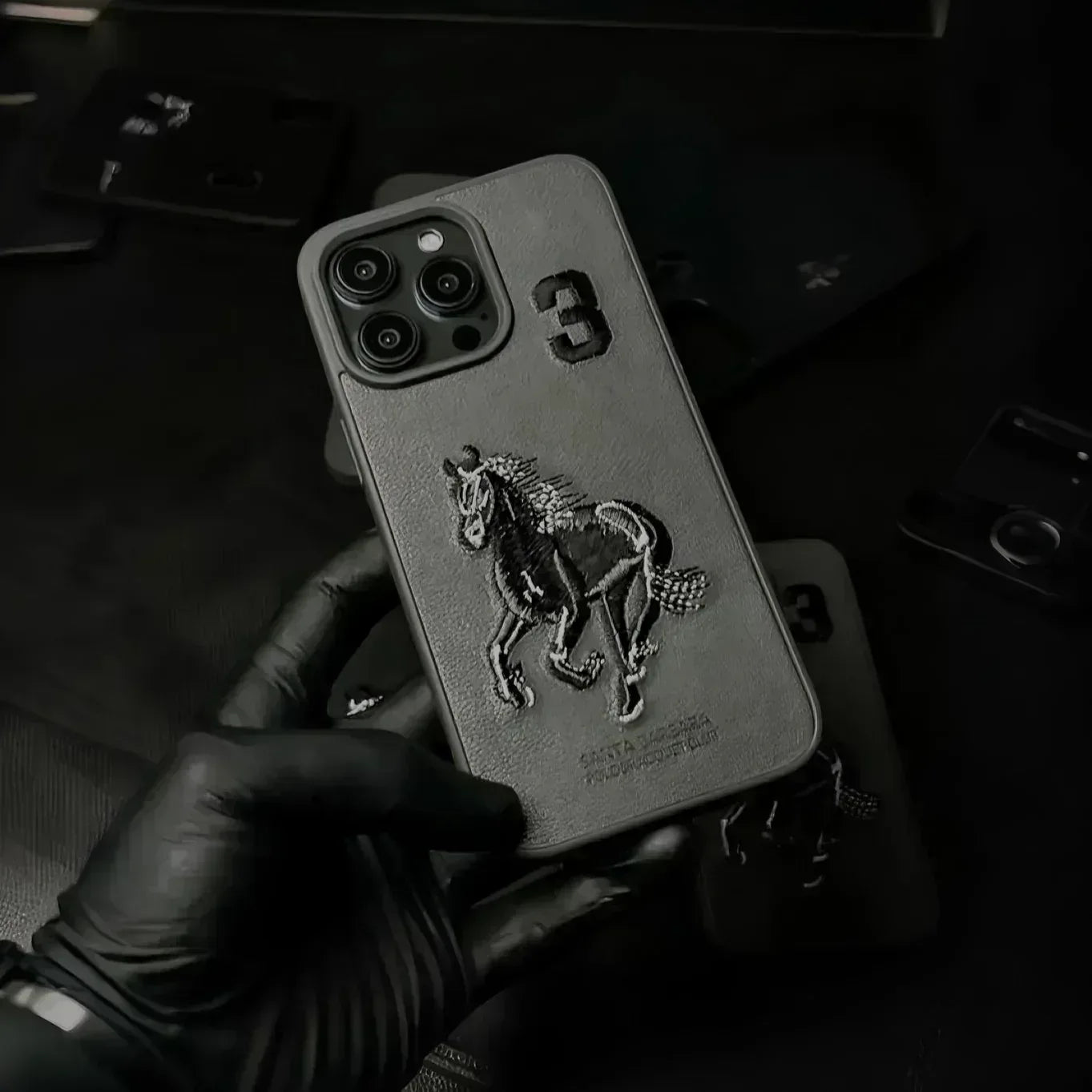 Santa Isidore Horse Case iPhone 16 Pro Max - Three