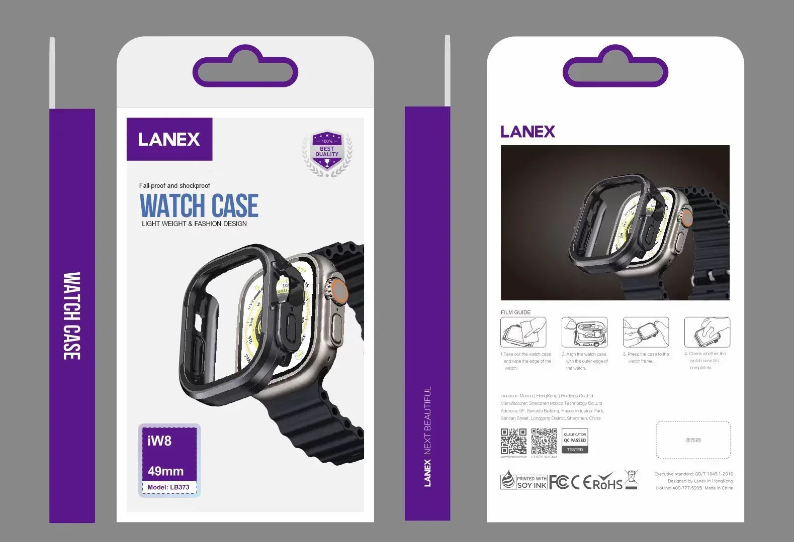 Lanex Metal Case For Apple Watch LB373 - Three