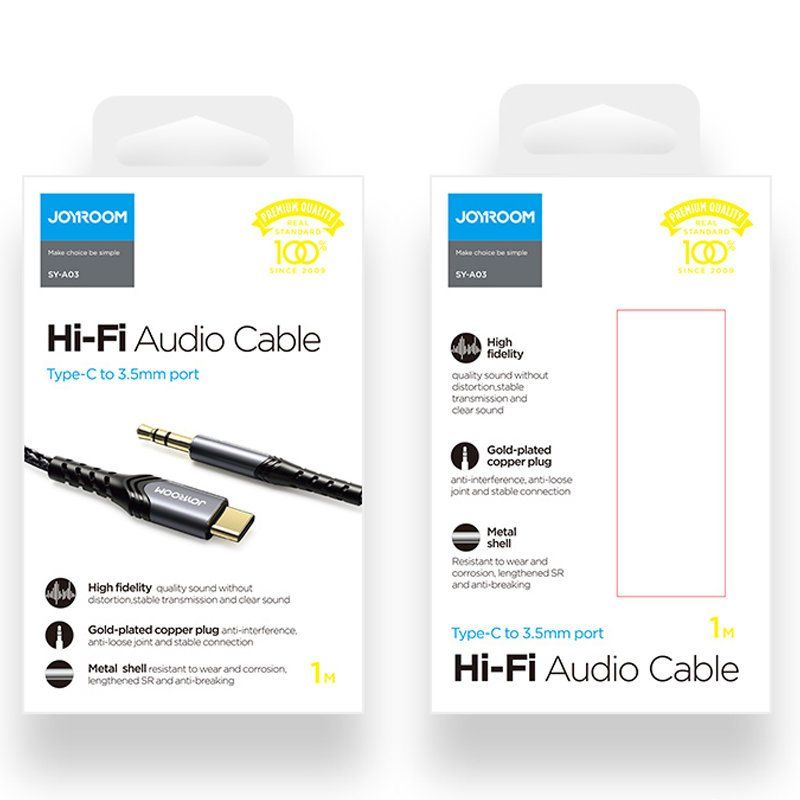 Joyroom Hi-Fi Type-C Audio Cble SY-A03