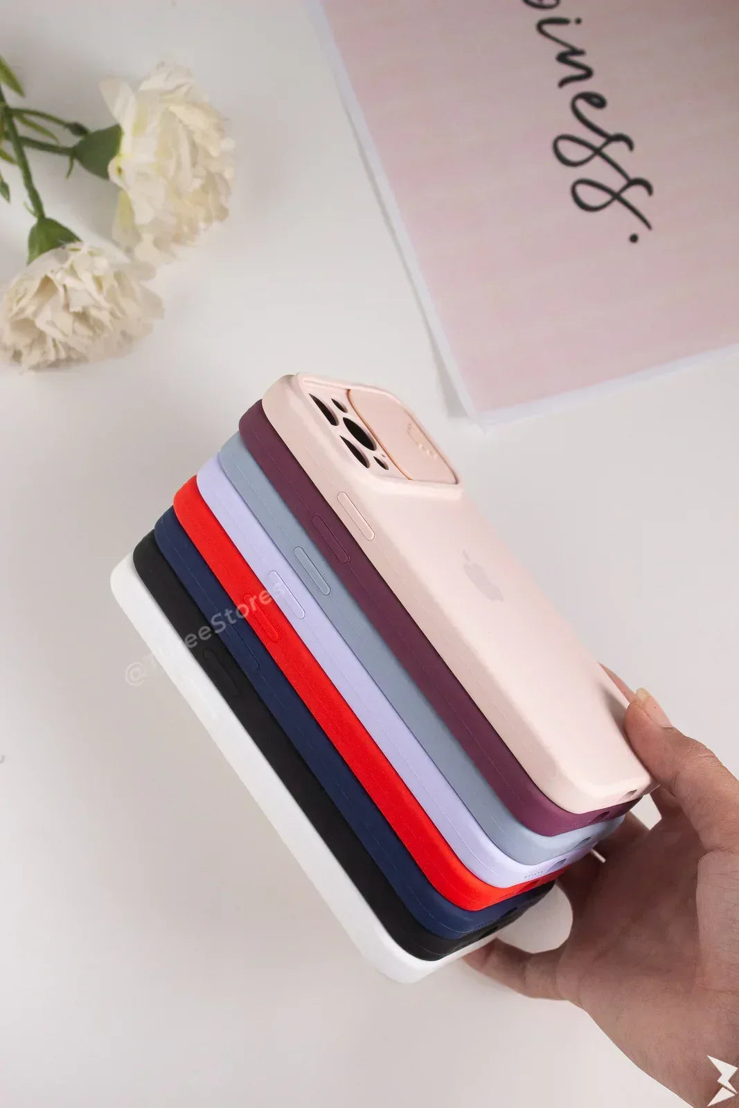 Silicone Camshield camera Protection Case iPhone 12 Pro Max - Three