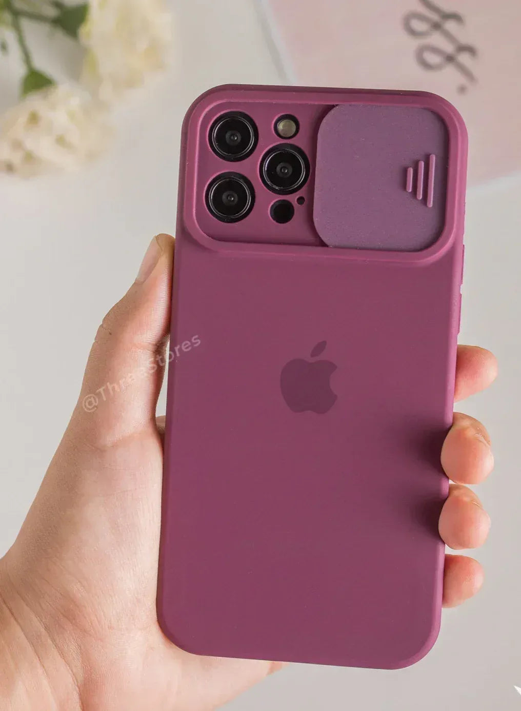 Silicone Camshield camera Protection Case iPhone 12 Pro Max - Three