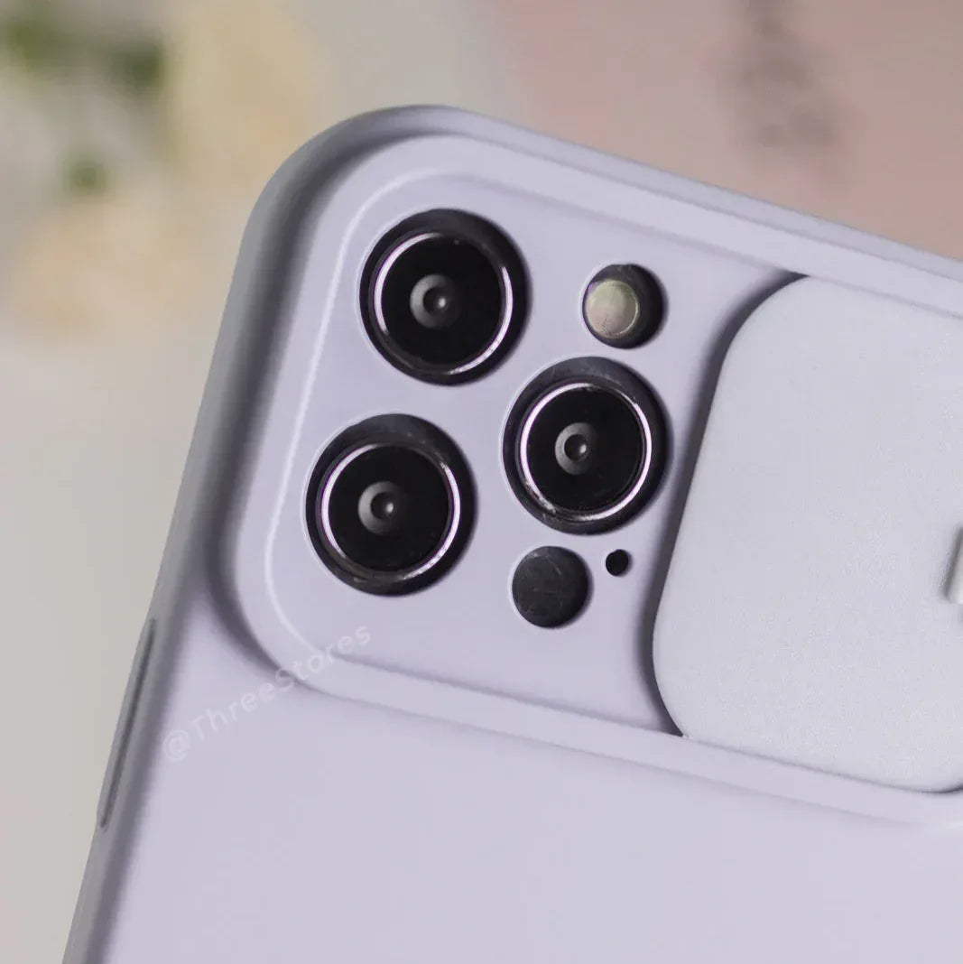 Silicone Camshield camera Protection Case iPhone 12 Pro Max - Three