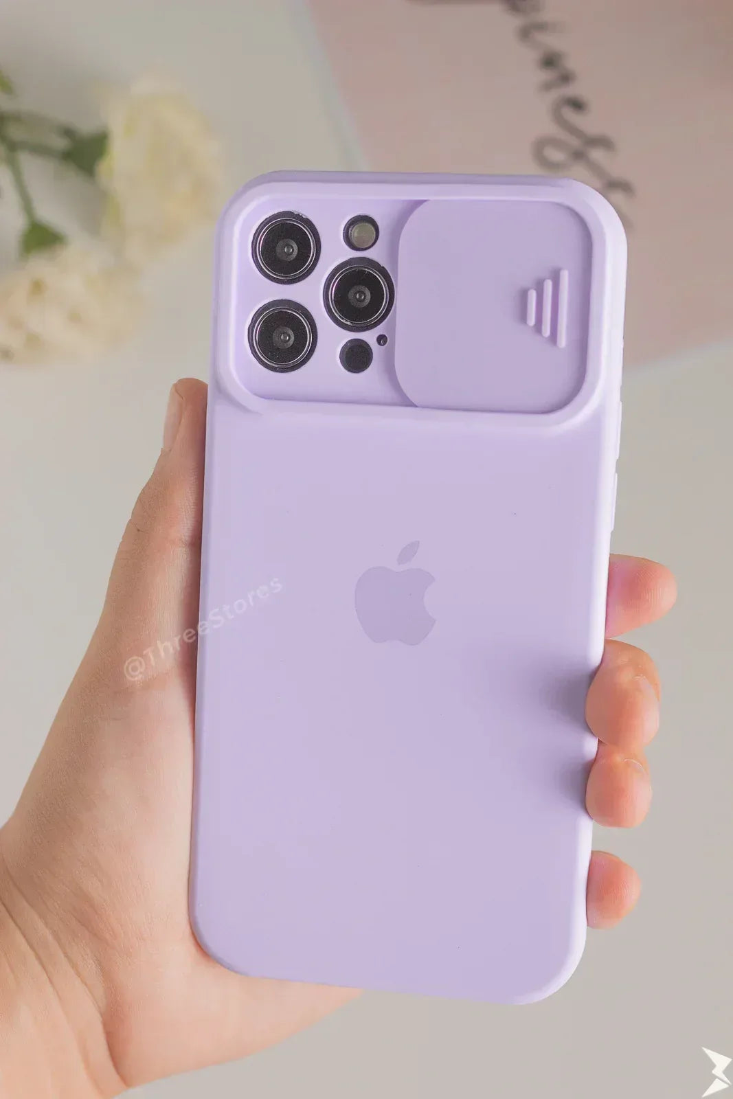 Silicone Camshield camera Protection Case iPhone 12 Pro Max - Three