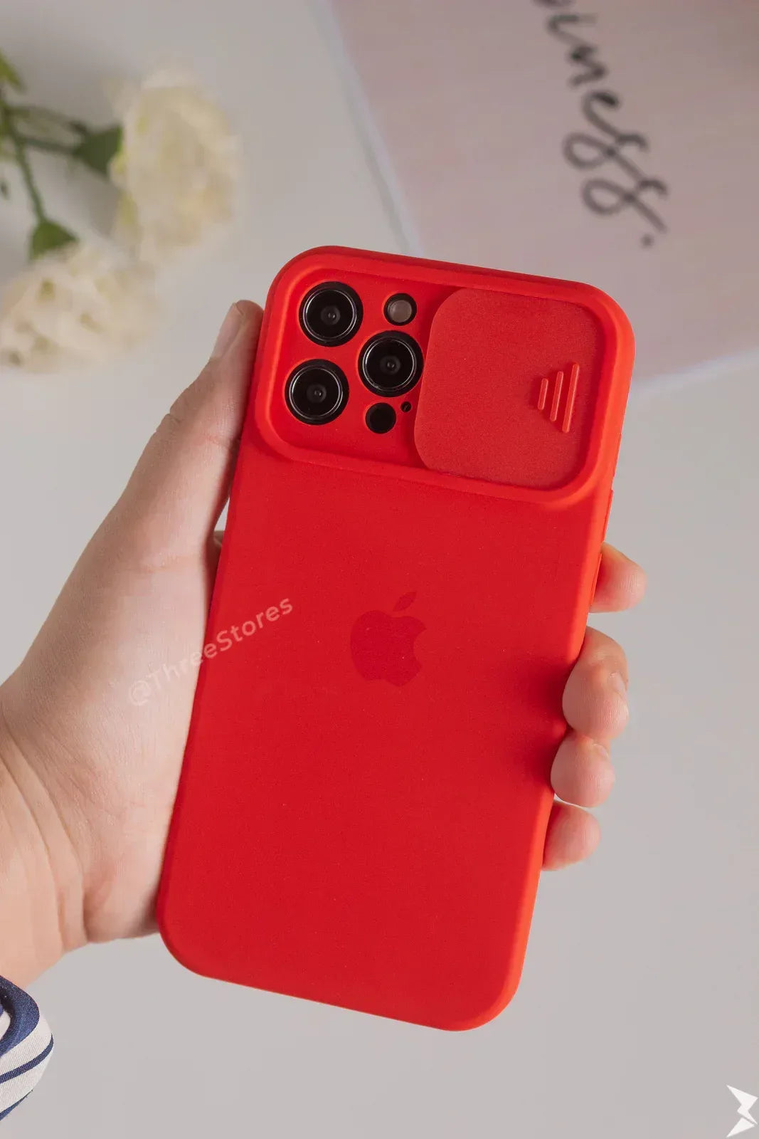 Silicone Camshield camera Protection Case iPhone 12 Pro Max - Three