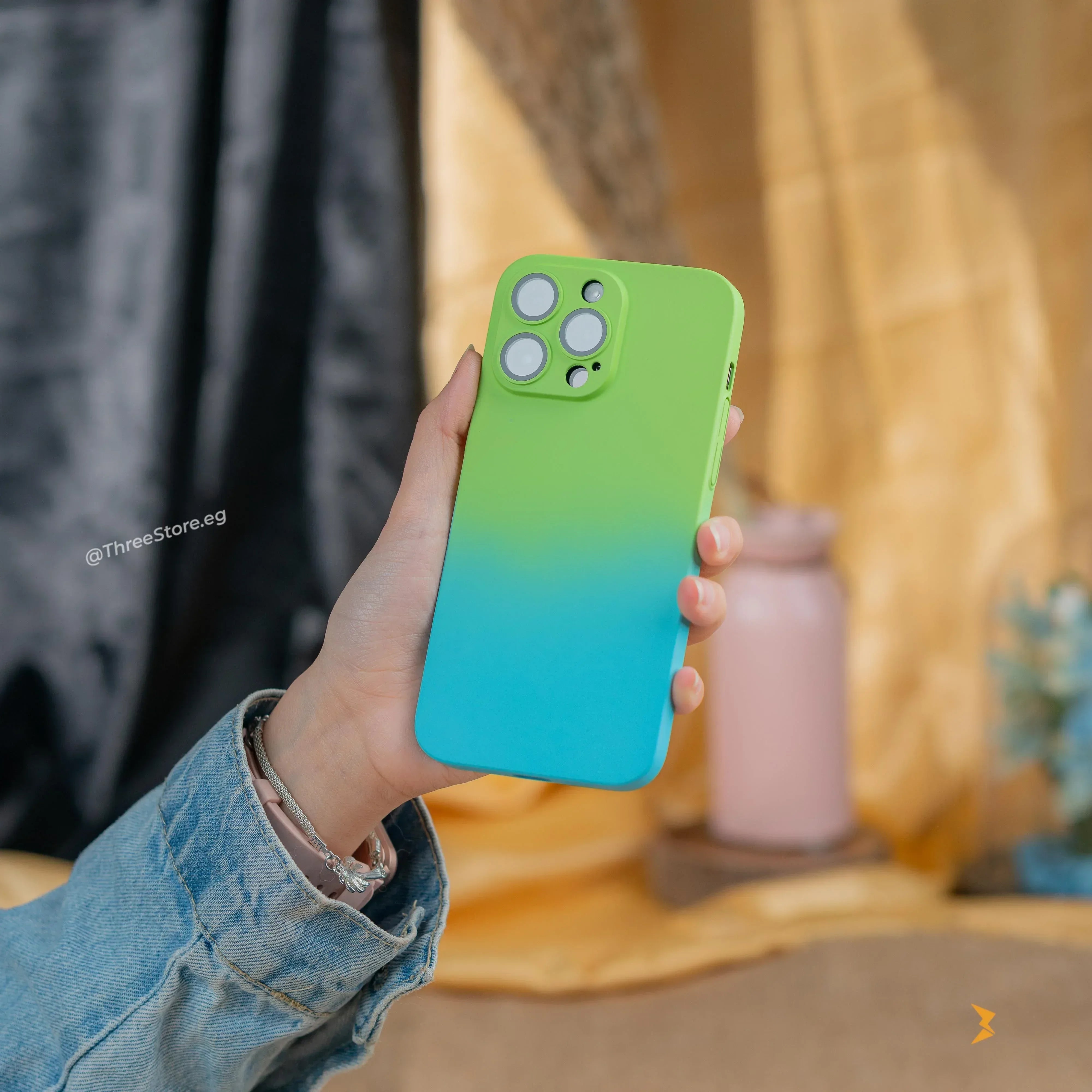 Double Color Camera Protection Case iPhone 14 Pro Max - Three