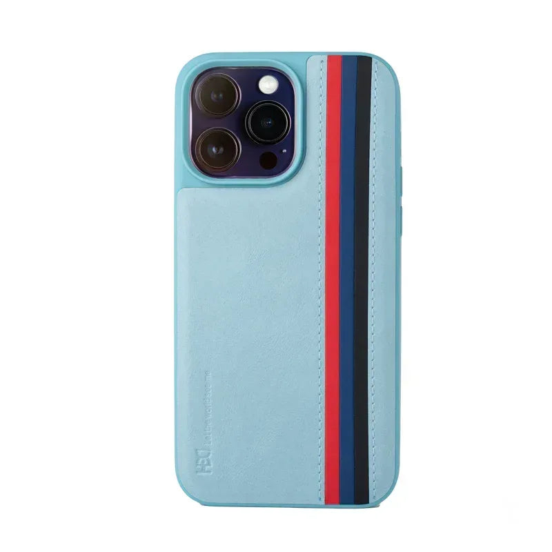 HDD Flag Leather Case iPhone 14 Pro Max - Three