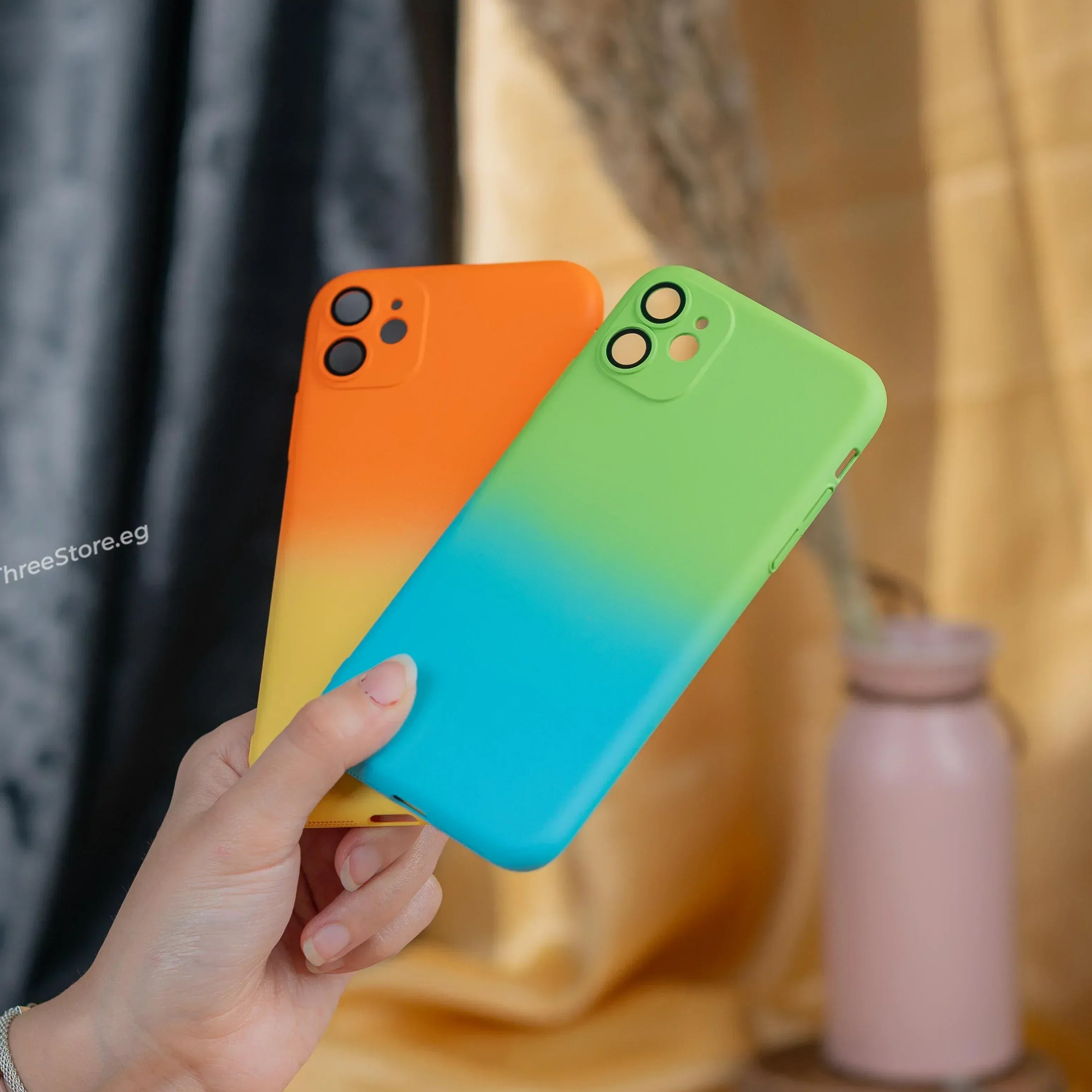 Double Color Camera Protection Case iPhone 12 - Three