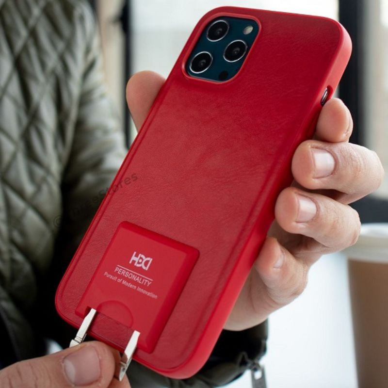 HDD Stand leather Case iPhone 12 Pro Max