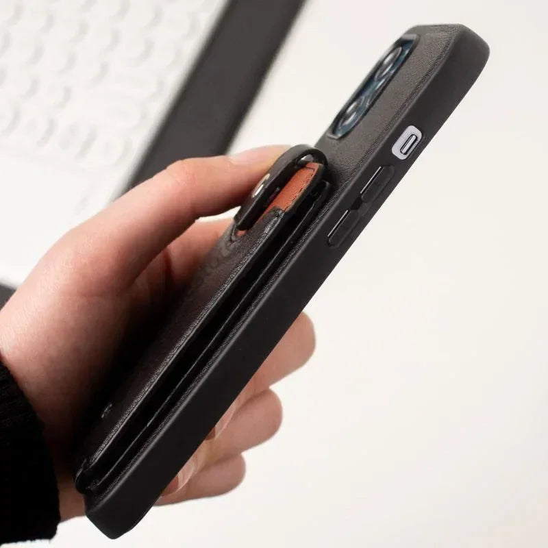 Hdd Leather Card Case iPhone 12 / 12 Pro - Three