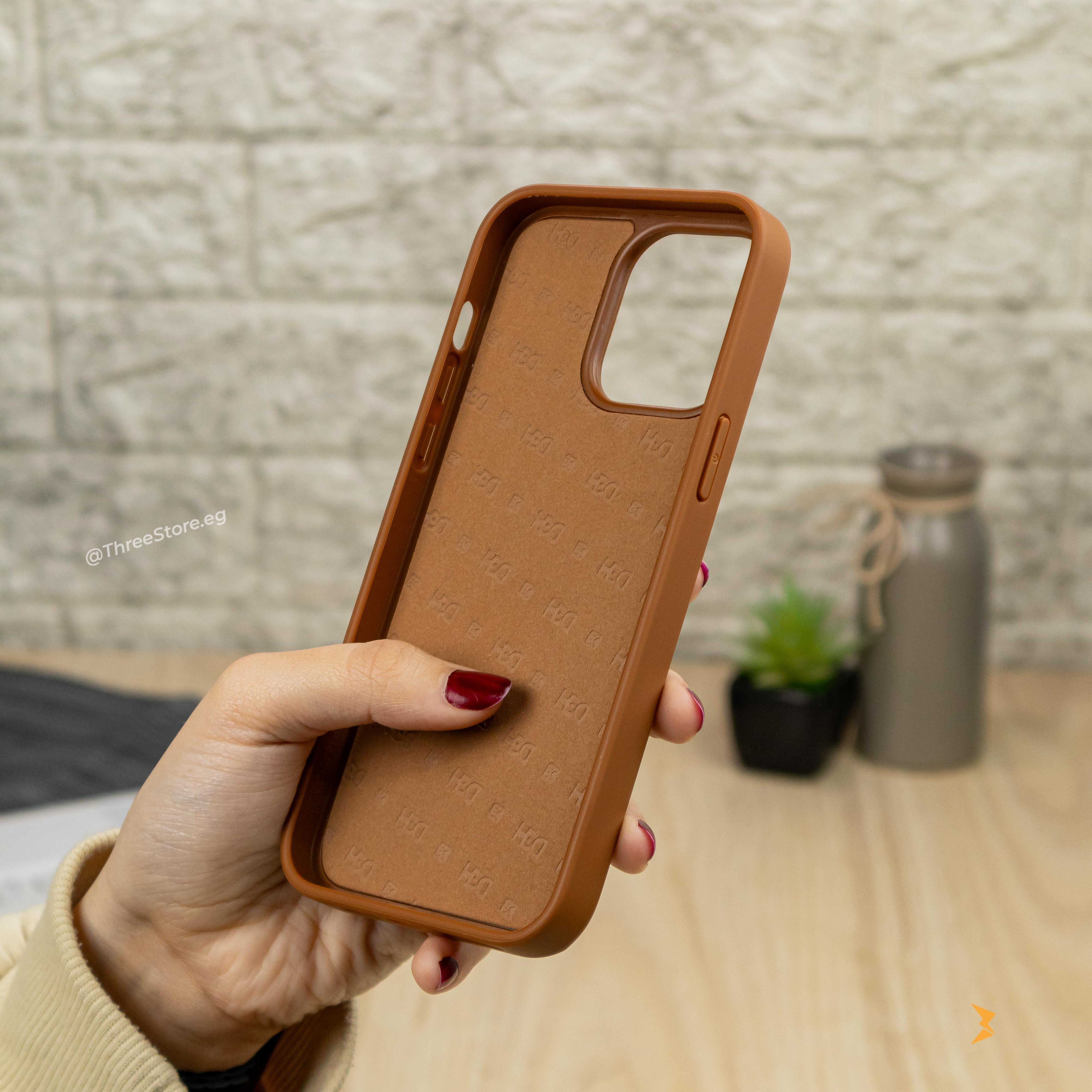 HDD Checks Leather Case iPhone 14 Pro Max - Three