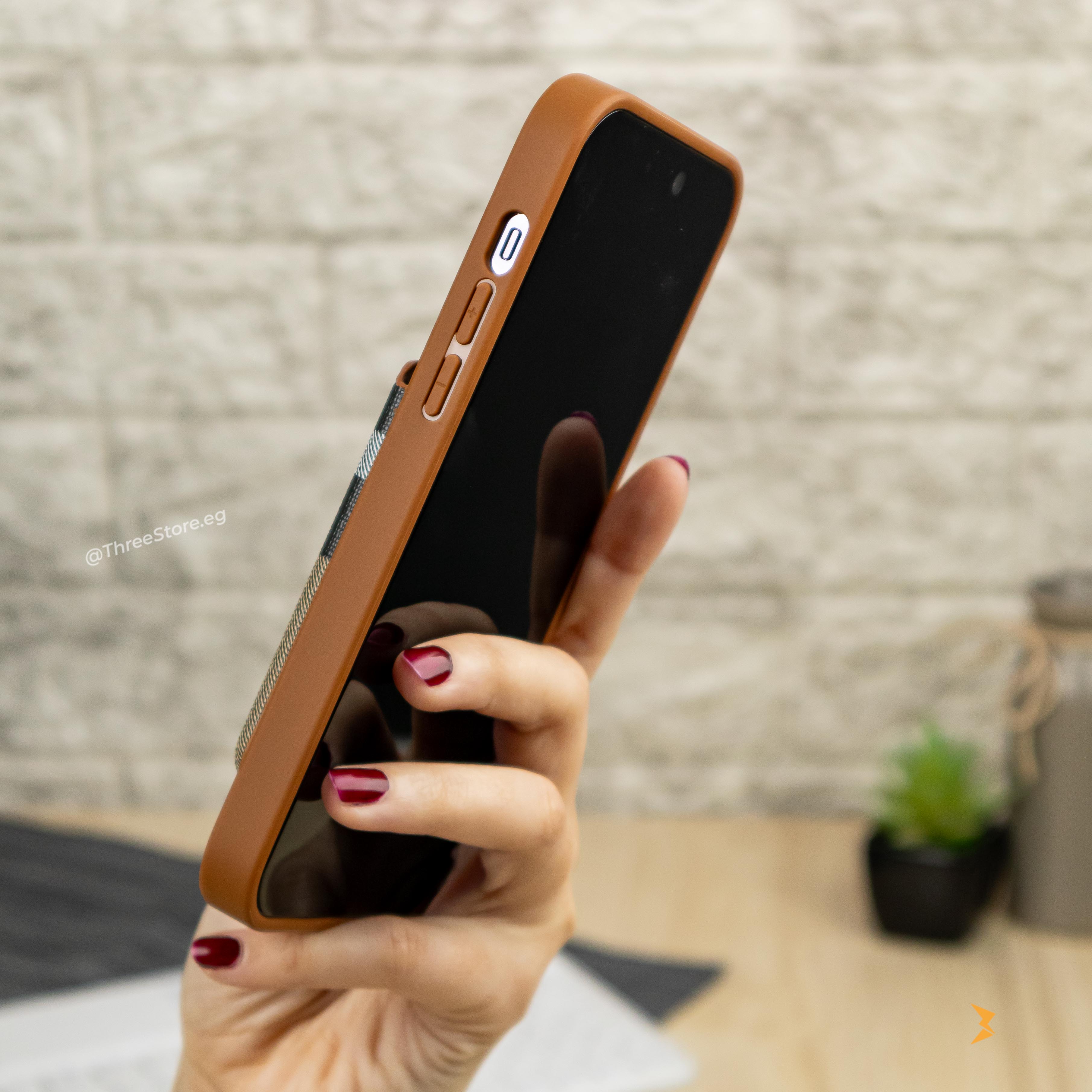 HDD Checks Leather Case iPhone 14 Pro Max