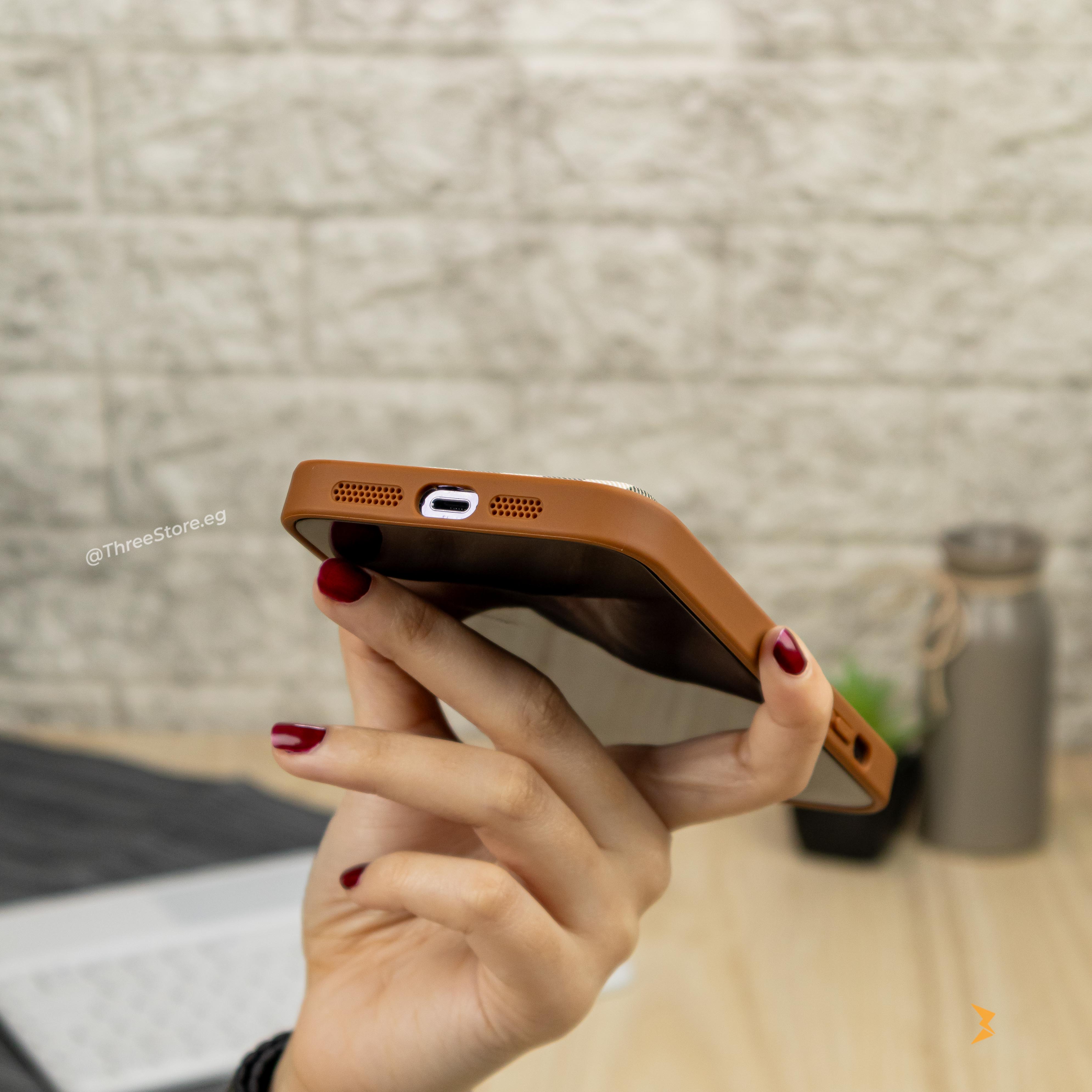 HDD Checks Leather Case iPhone 16 Pro Max