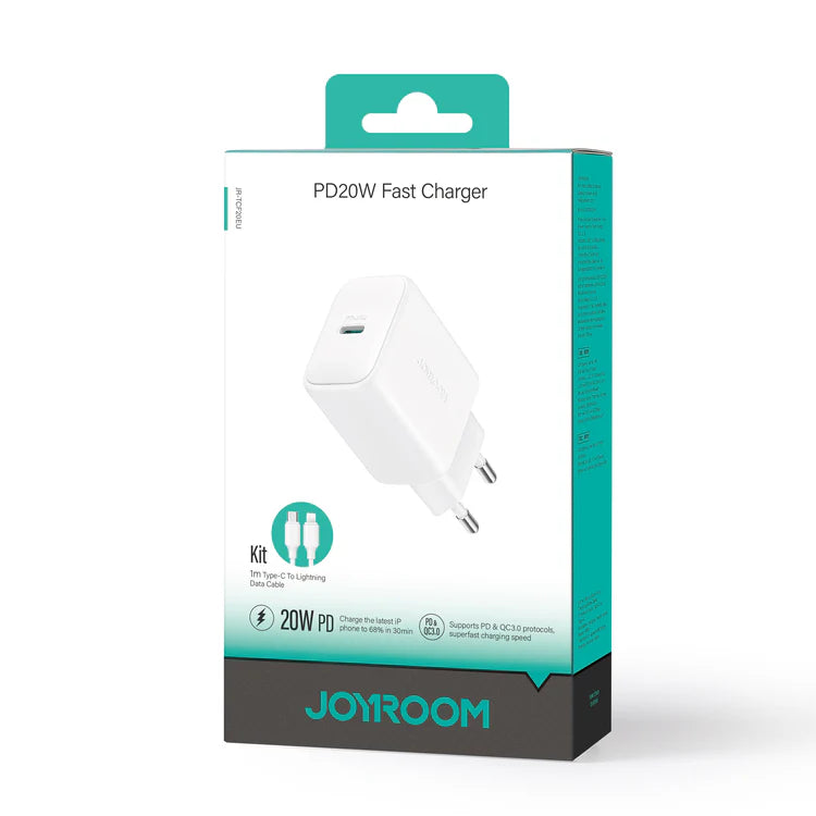 Joyroom 20W PD Fast Charger With Type C To Lightning Cable JR-TCF20EU