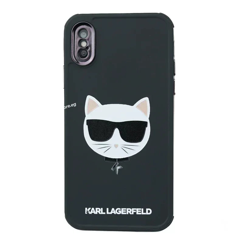 Karl Silicone iPhone Case X - Three
