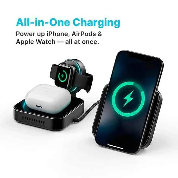 Recci RW073 In 1 Wireless Charger Stand Fast Charge 15W Foldable