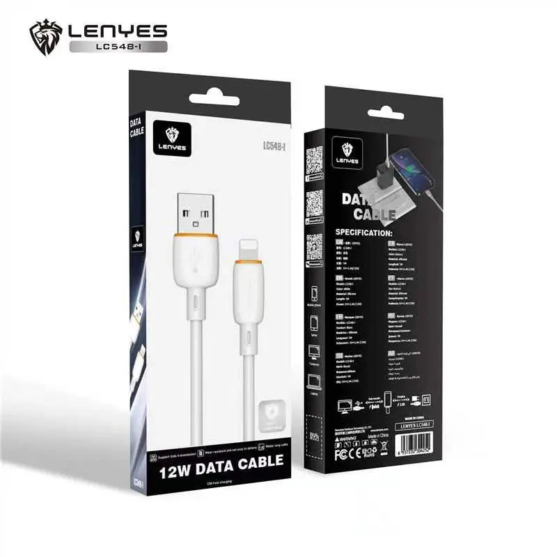 Lenyes USB-A to Lightning 12W Fast Charging Data Cable LC548 I