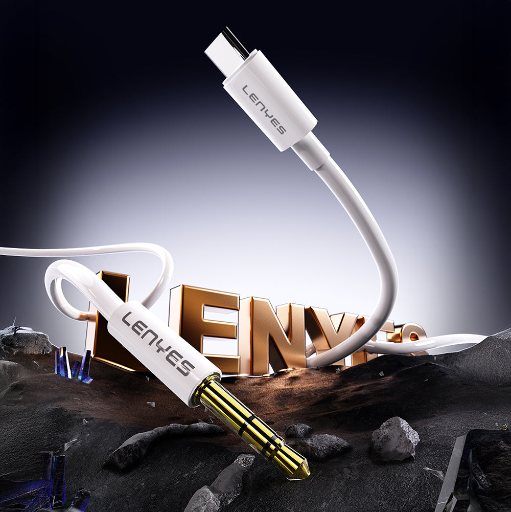 Lenyes Type-C to 3.5mm HiFi Stereo Audio Cable AX102