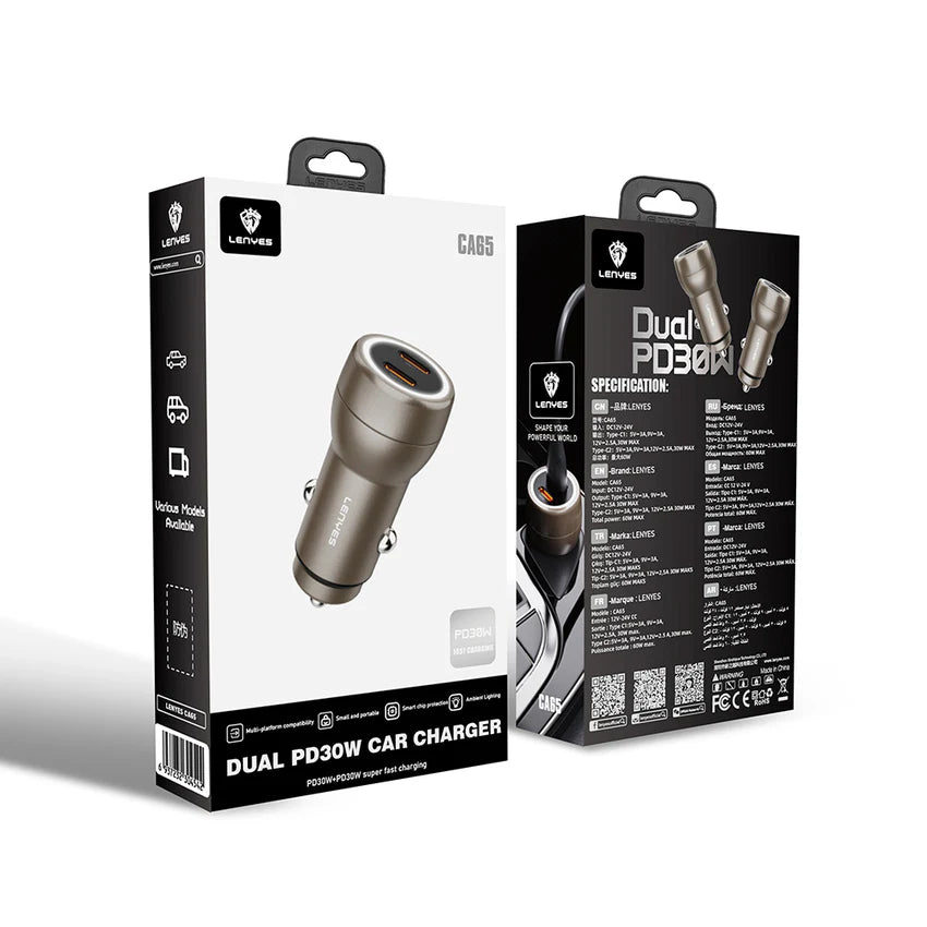 Lenyes Mini Car Charger CA65