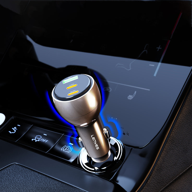 Lenyes 48W Dual Type-C PD Car Charger CA68