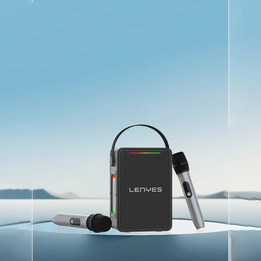 Lenyes Bluetooth 5.3 150W RGB Karaoke Party Speaker S857