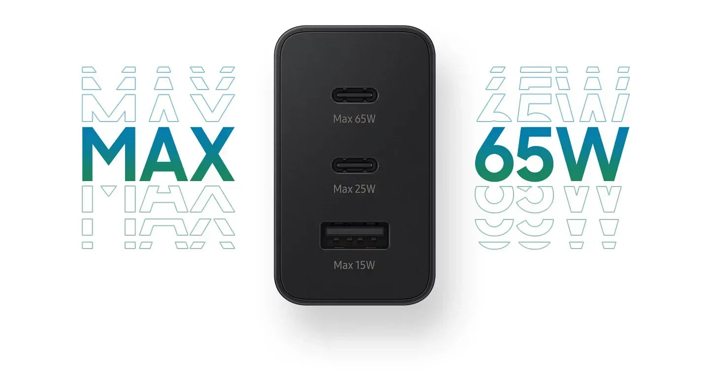 Original Samsung 65W Power Adapter Trio - Three