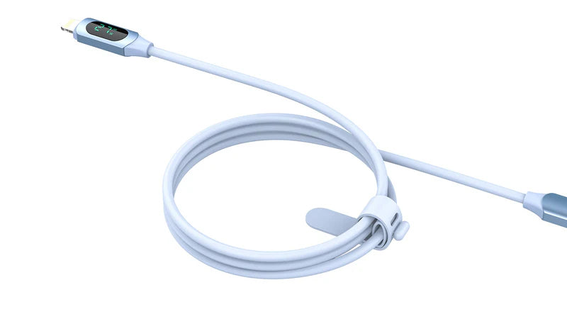 Maxco Silicone Cable Digital Display 27W Lightning MS05CL