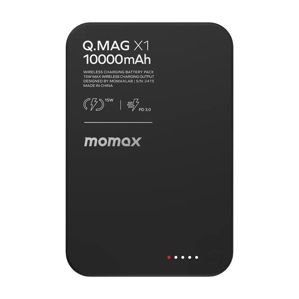 Momax Q.Mag X1 Magnetic Wireless Power Bank 10000mAh - Three