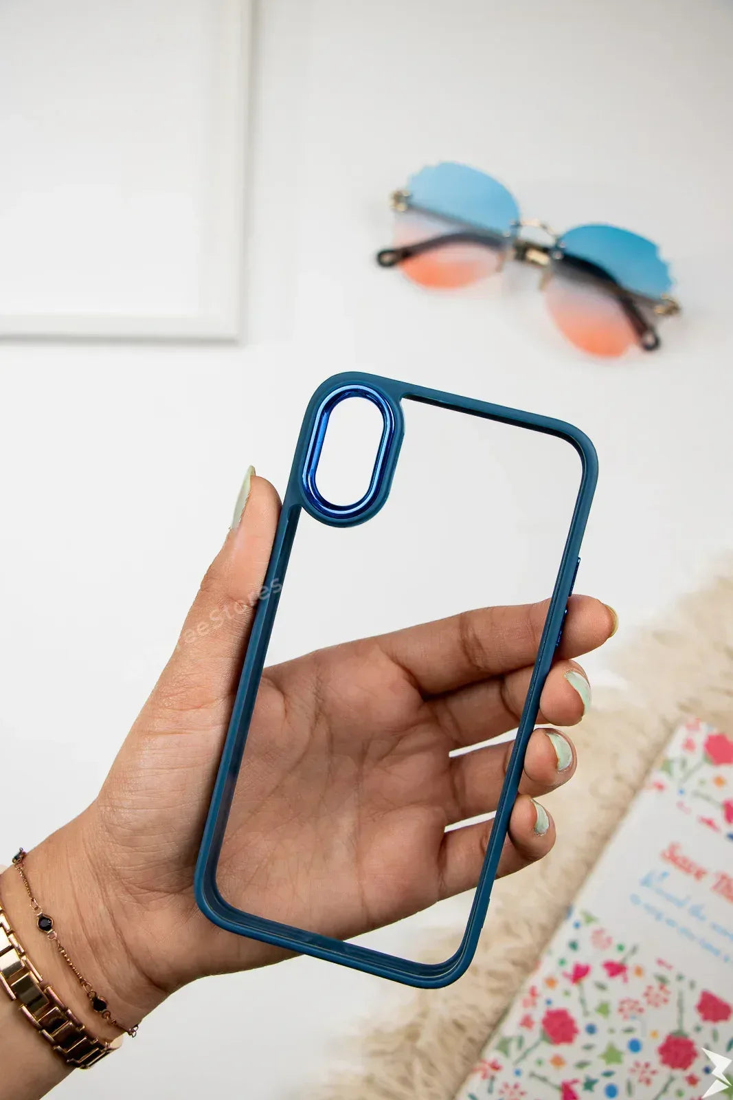 Skin Fashion Colored Frame Camera Case iPhone X Max - Three