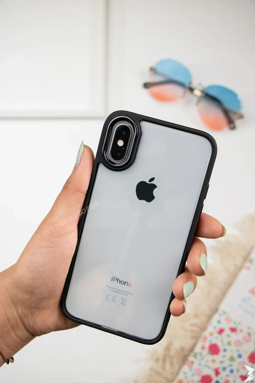 Skin Fashion Colored Frame Camera Case iPhone X Max - Three