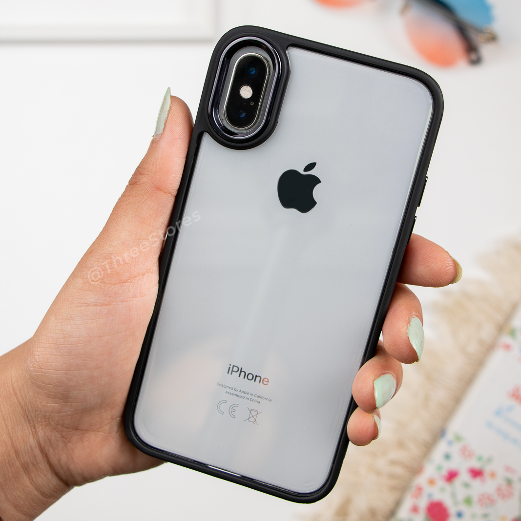 Skin Fashion Colored Frame Camera Case iPhone X Max