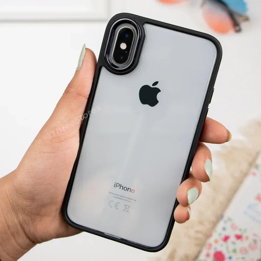 Skin Fashion Colored Frame Camera Case iPhone X Max - Three