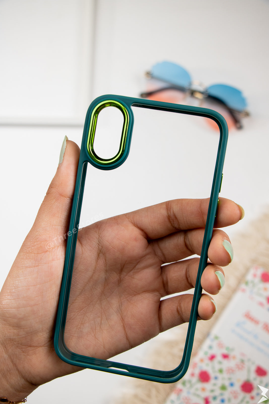 Skin Fashion Colored Frame Camera Case iPhone X Max
