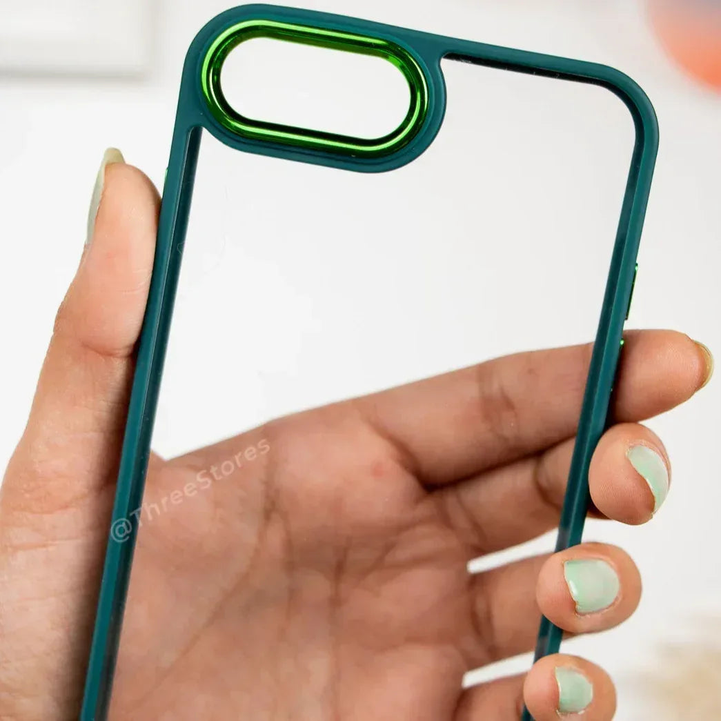 Skin Fashion Colored Frame Camera Case iPhone 7/8 Plus - Three