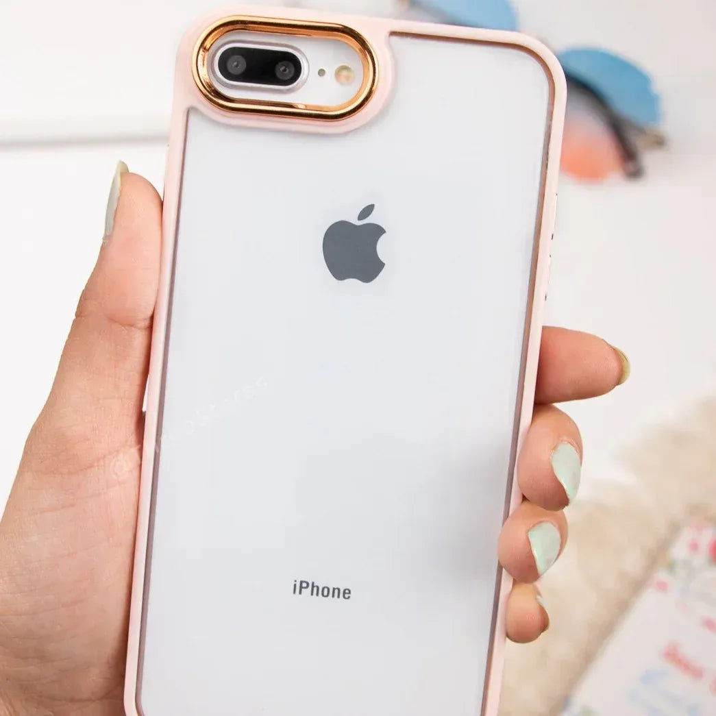 Skin Fashion Colored Frame Camera Case iPhone 7/8 Plus - Three